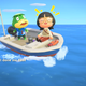A screenshot of my character enjoying a boat ride with Kapp'n.